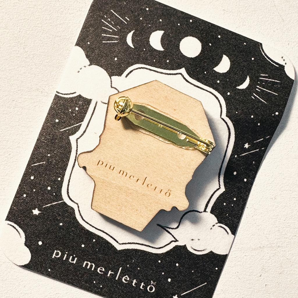 ミニ*ドラキュマ*木のブローチ