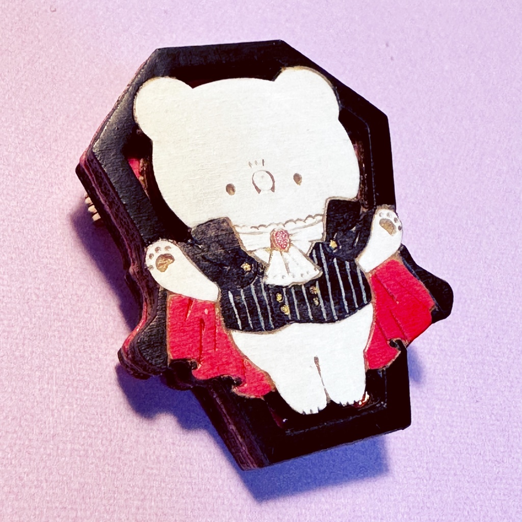 ミニ*ドラキュマ*木のブローチ