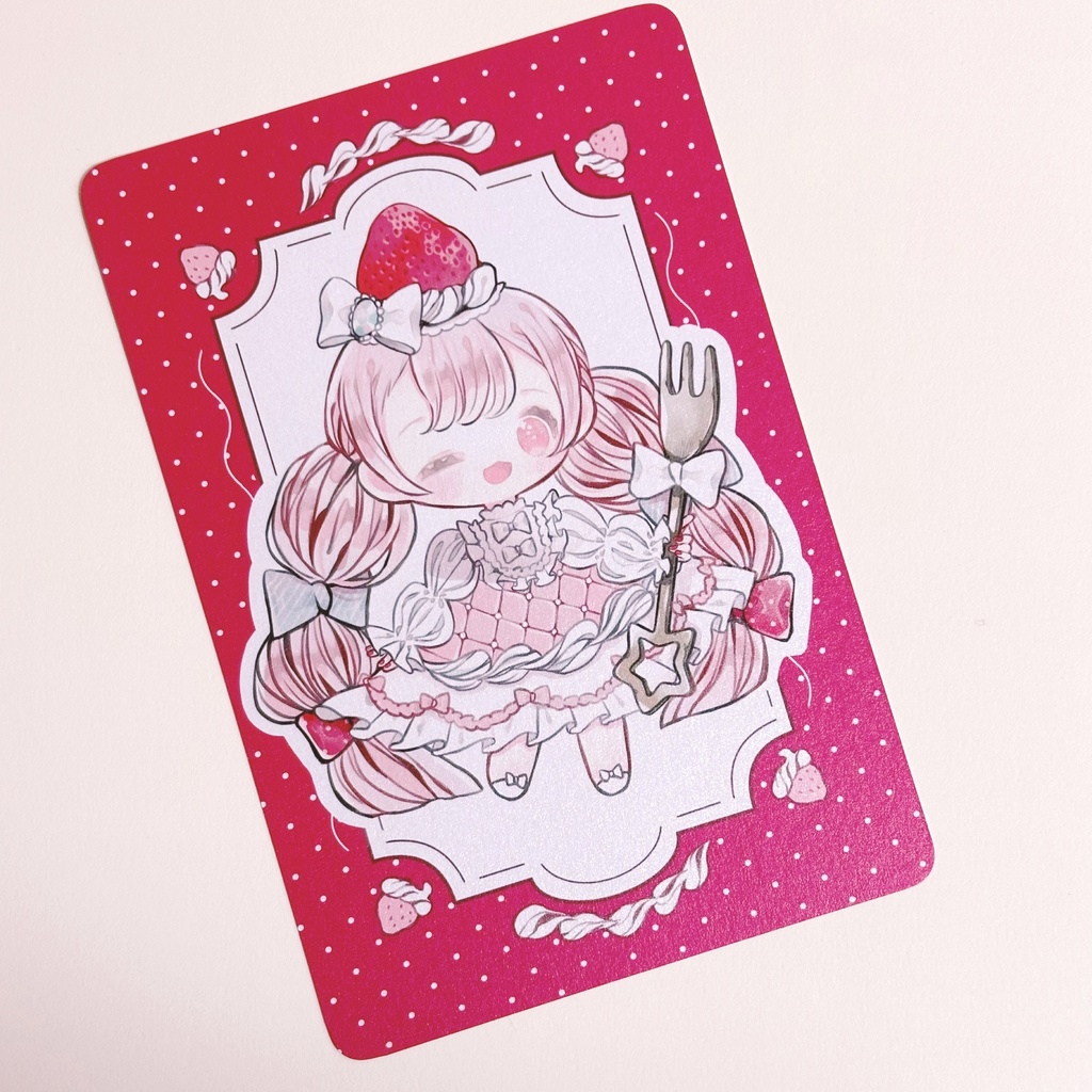 苺のショートケーキ*ポストカード