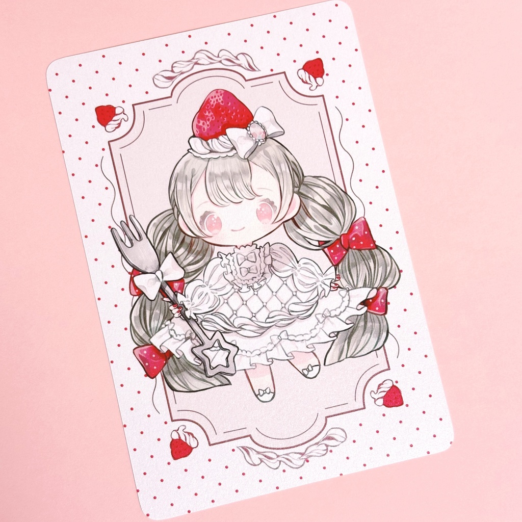 苺のショートケーキ*ポストカード