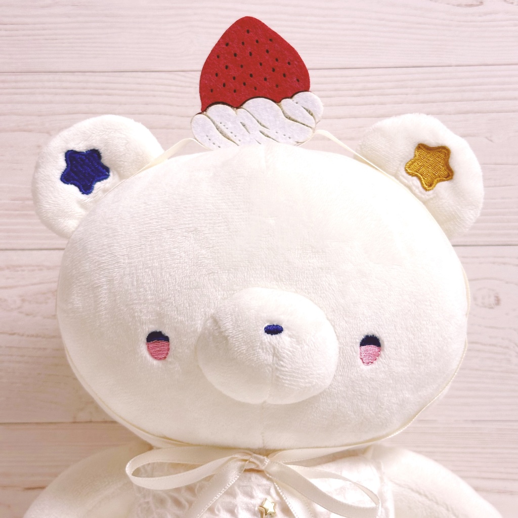 ドール*ショートケーキになれる苺のヘアアクセサリー