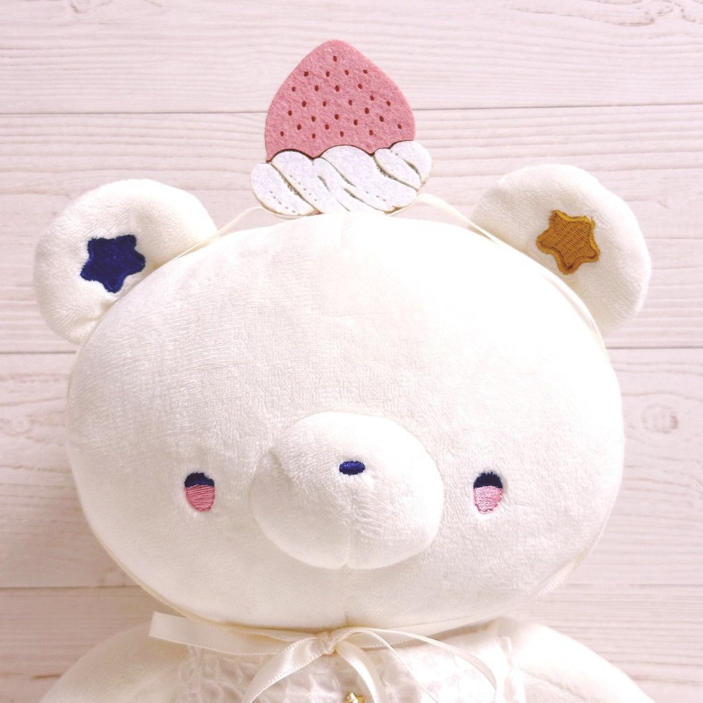 ドール*ショートケーキになれる苺のヘアアクセサリー