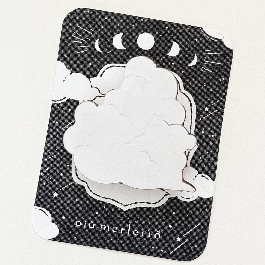 あの夏に見た入道雲*木のブローチ