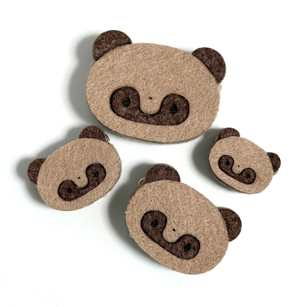 ドール*たぬきポシェット