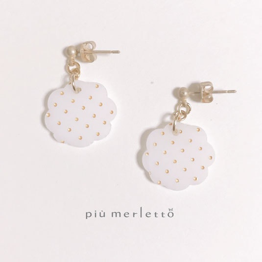 もくもく金ドット*ピアス・イヤリング