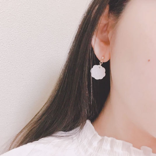 もくもく金ドット*ピアス・イヤリング