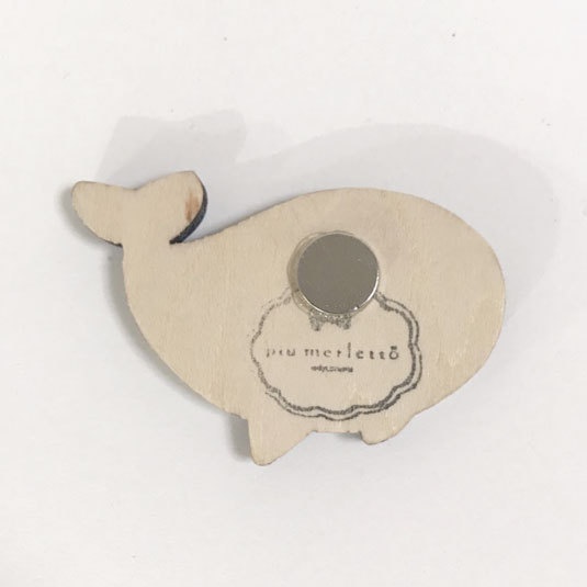 星空くじら*木のマグネット