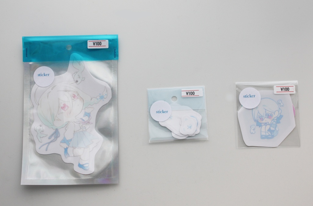 クリアステッカー