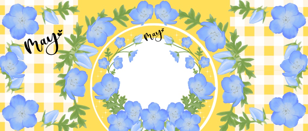 5月ネモフィラアイコンリング＆ヘッダー