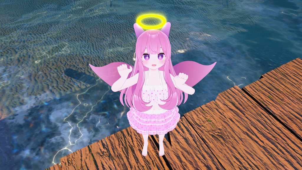 Sea Angel Kemonomimi Set (For Use on VRChat Avatars)