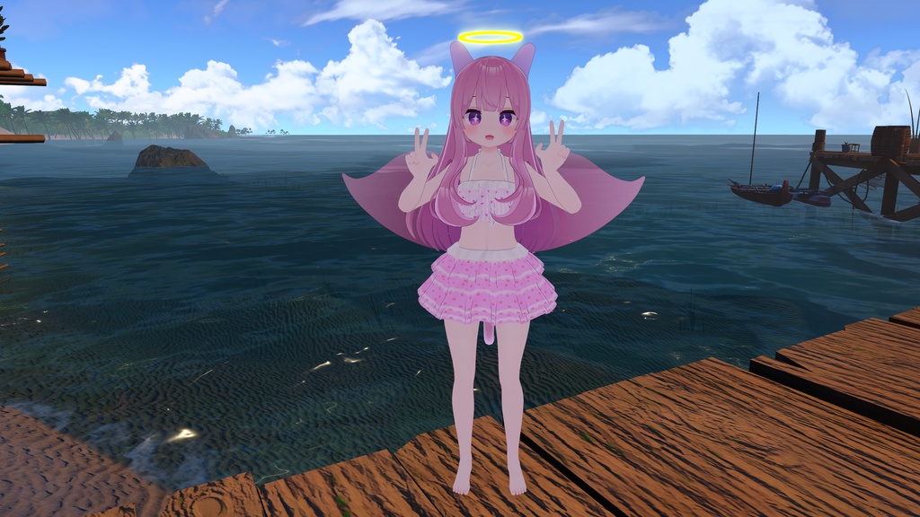 Sea Angel Kemonomimi Set (For Use on VRChat Avatars)