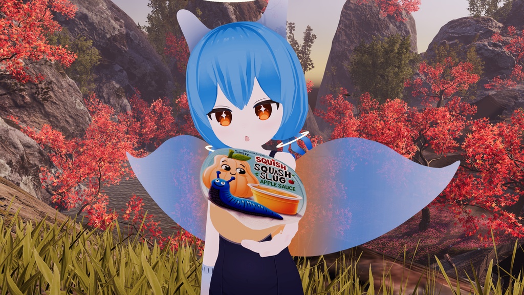 Squish Squash Slug Applesauce Cup (For use in VRChat)