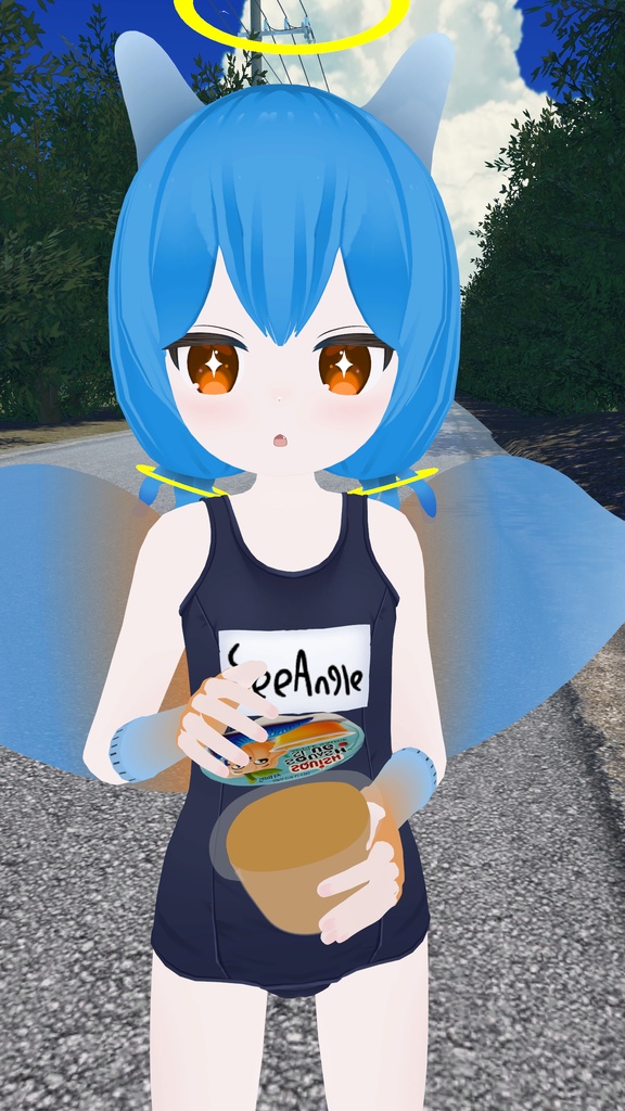 Squish Squash Slug Applesauce Cup (For use in VRChat)