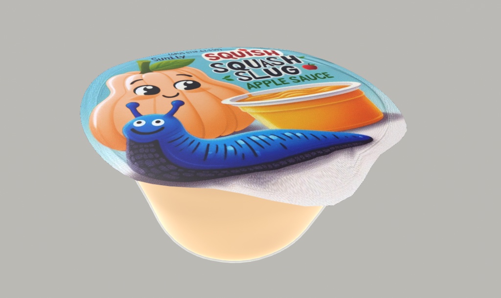 Squish Squash Slug Applesauce Cup (For use in VRChat)