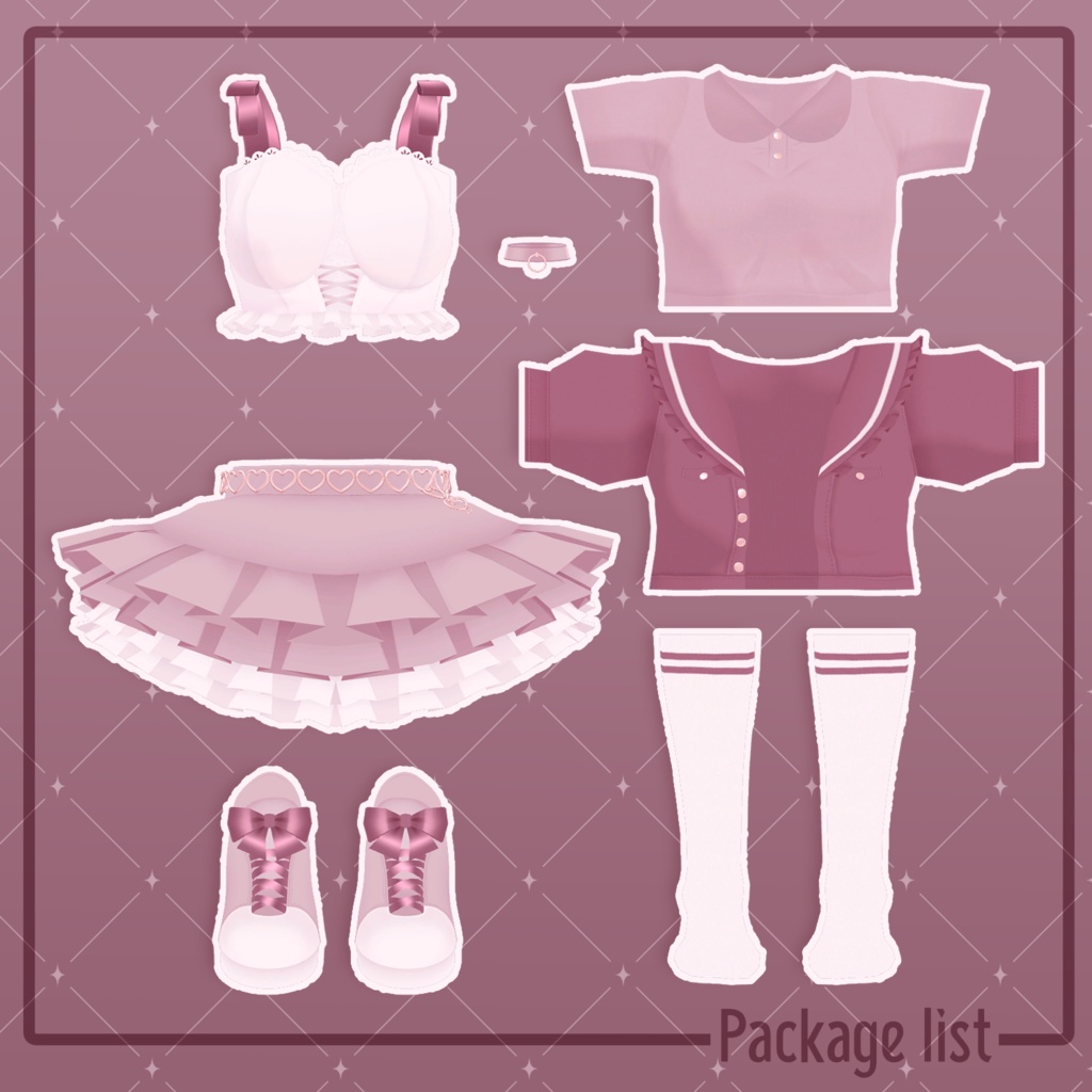 【舞夜ちゃん対応】お砂糖少女(全身セット+ヘアー)