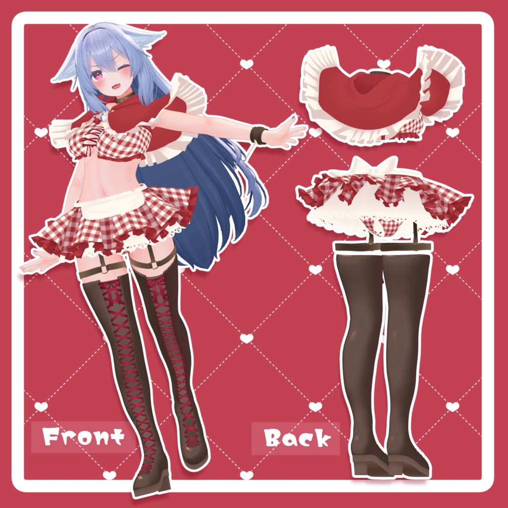 【桔梗ちゃん対応】あかずきんセット