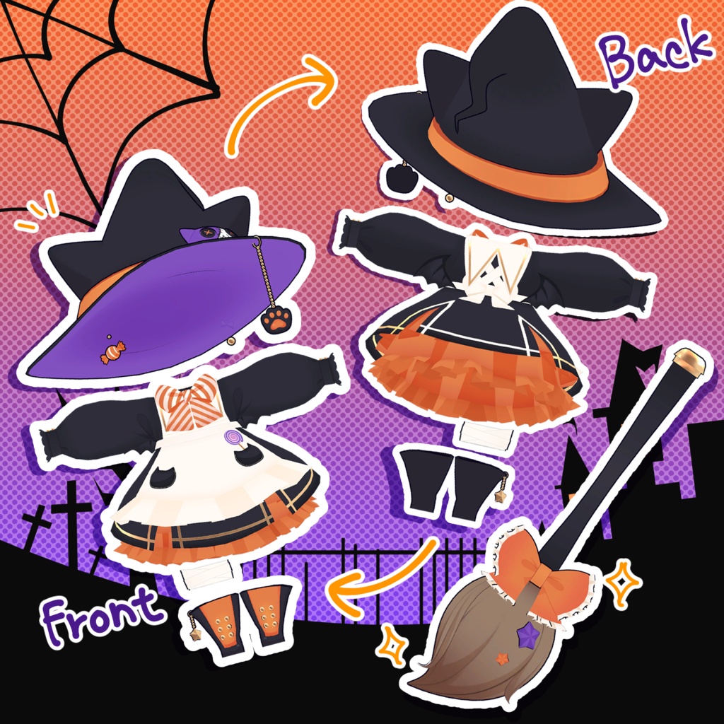 【ましゅちゃん対応】くろねこまじょさん