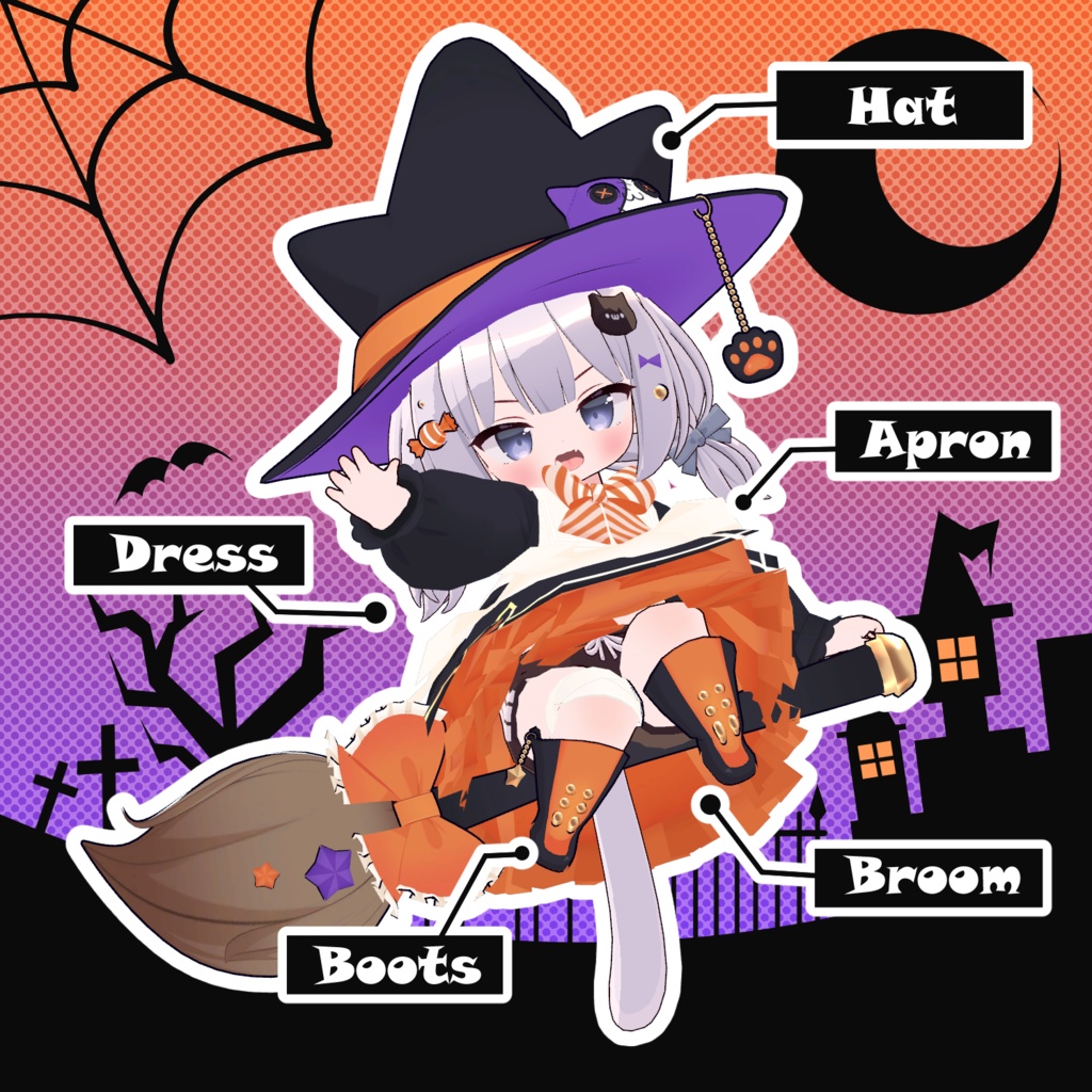 【ましゅちゃん対応】くろねこまじょさん