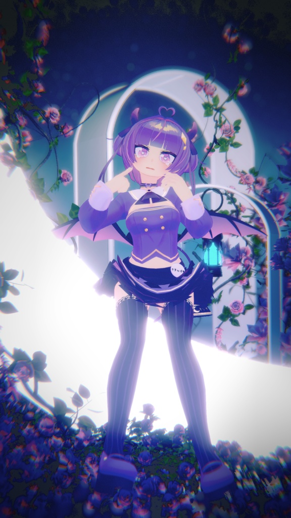 オリジナル3Dモデル「サキュバスメイドのめるる」