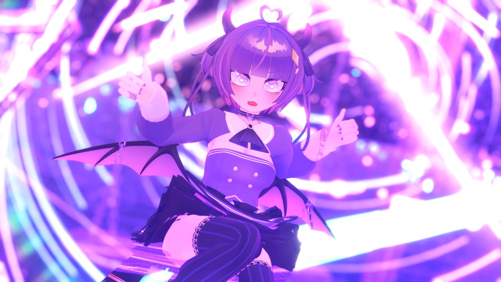 オリジナル3Dモデル「サキュバスメイドのめるる」