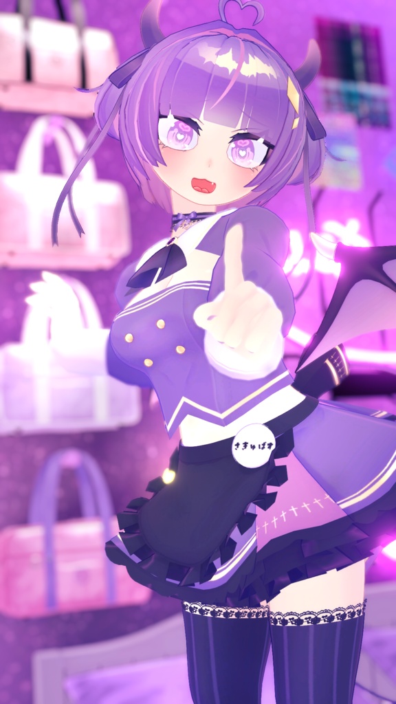 オリジナル3Dモデル「サキュバスメイドのめるる」