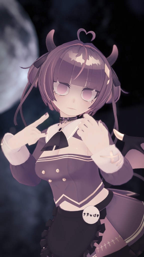 オリジナル3Dモデル「サキュバスメイドのめるる」