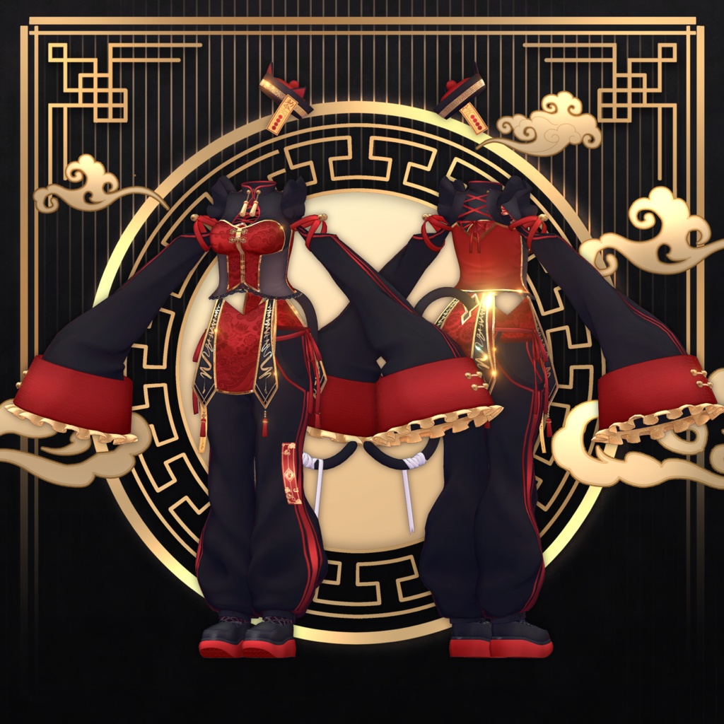 【全16アバター対応】幽冥幻猫 -Cat Jiangshi-