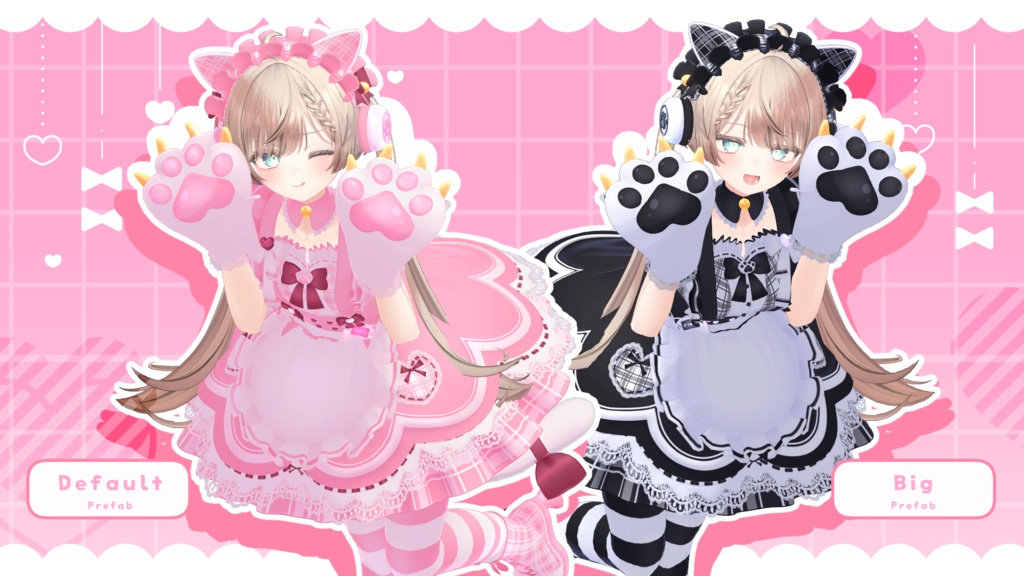 【9アバター対応】❤️ふりる♡にゃんてぃっく🤍