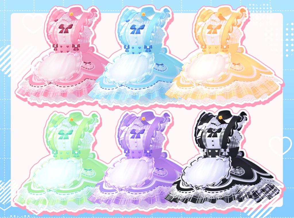 【9アバター対応】❤️ふりる♡にゃんてぃっく🤍