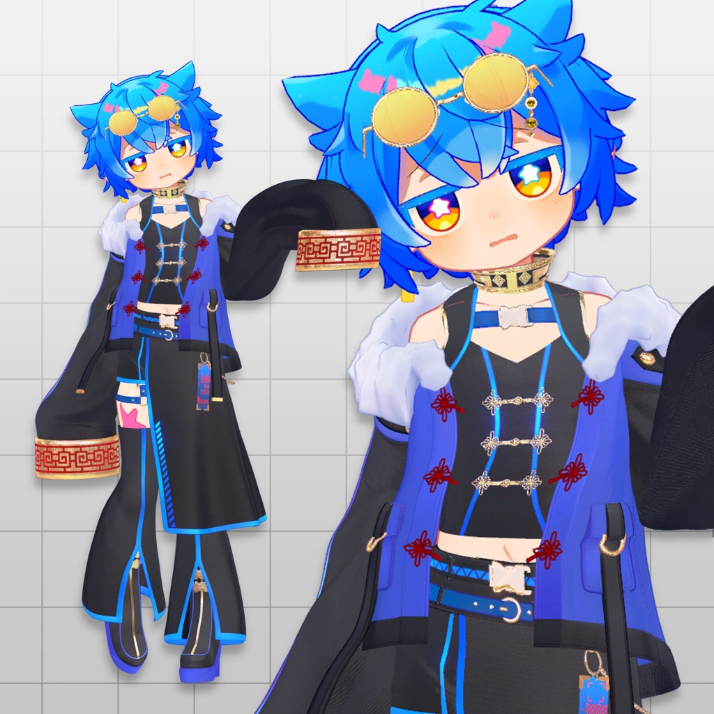 【少年アバター向け衣装】◢ 雷凰式戦装|XZ-01 ◣