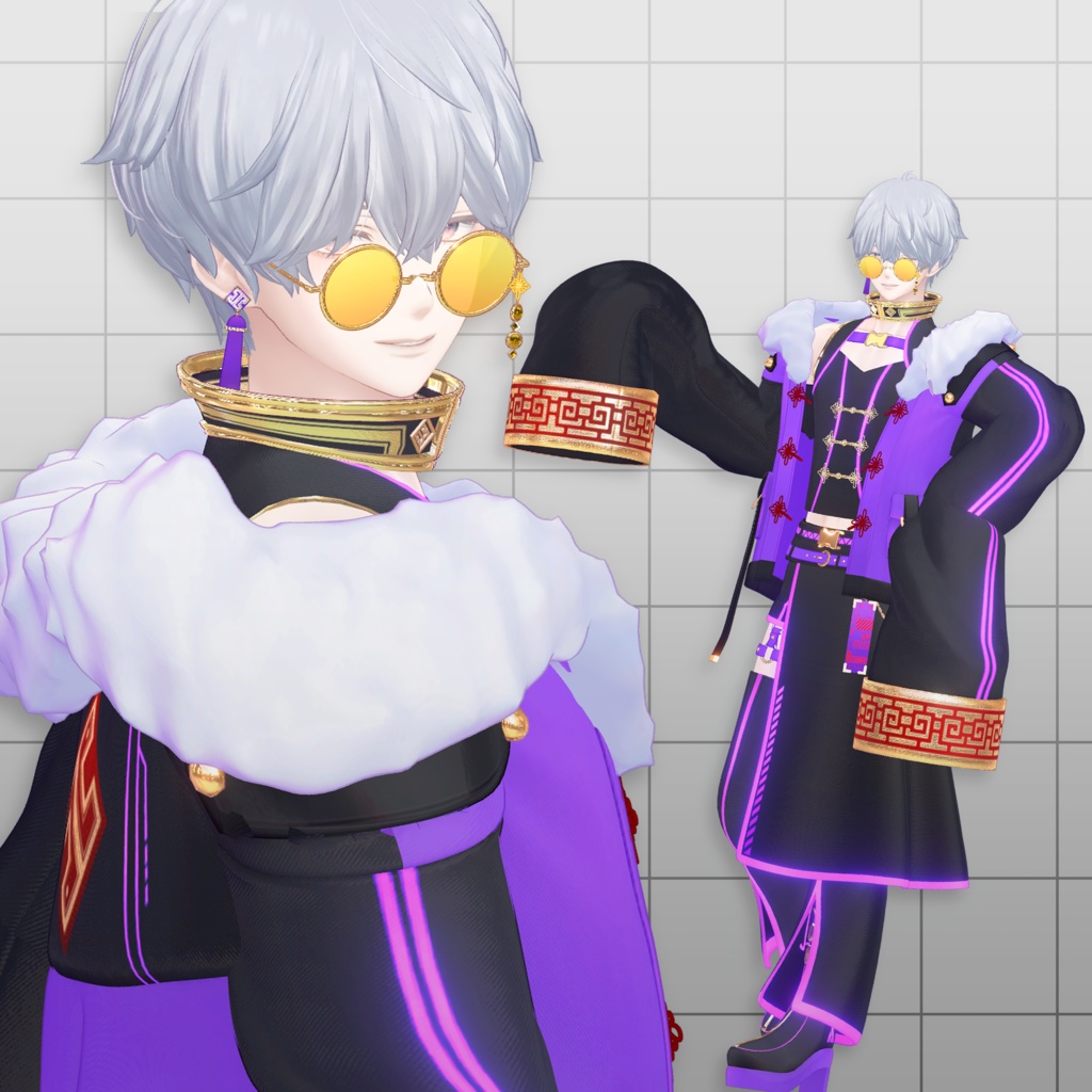 【少年アバター向け衣装】◢ 雷凰式戦装|XZ-01 ◣