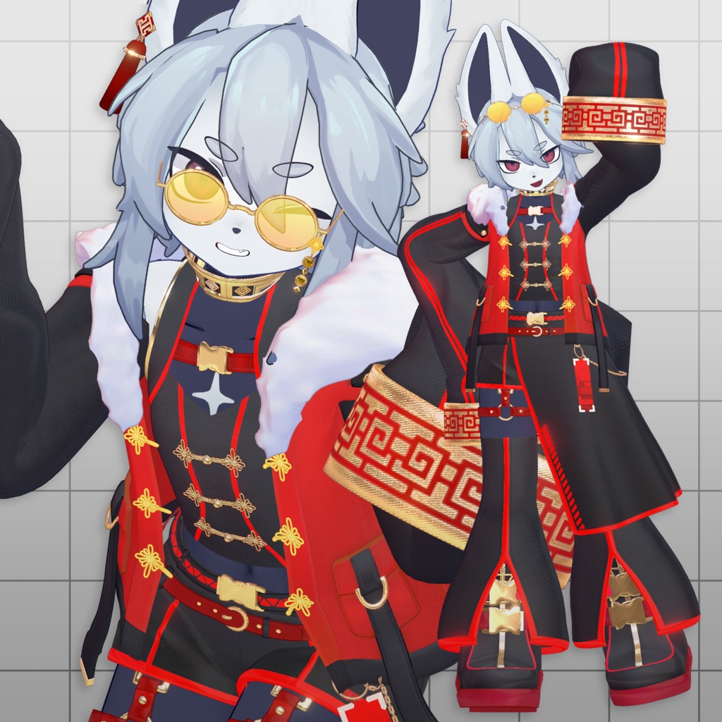 【少年アバター向け衣装】◢ 雷凰式戦装|XZ-01 ◣