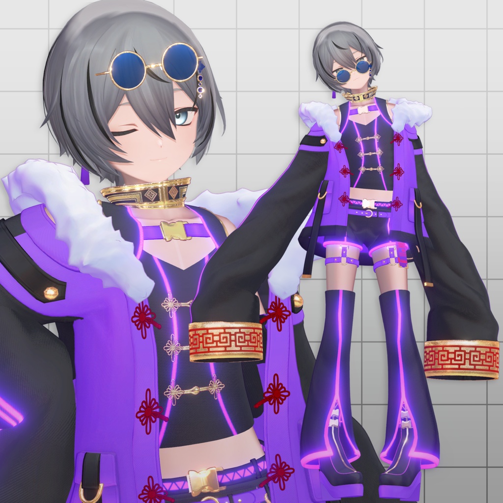 【🎉期間限定セール🎉】【少年アバター向け衣装】◢ 雷凰式戦装|XZ-01 ◣