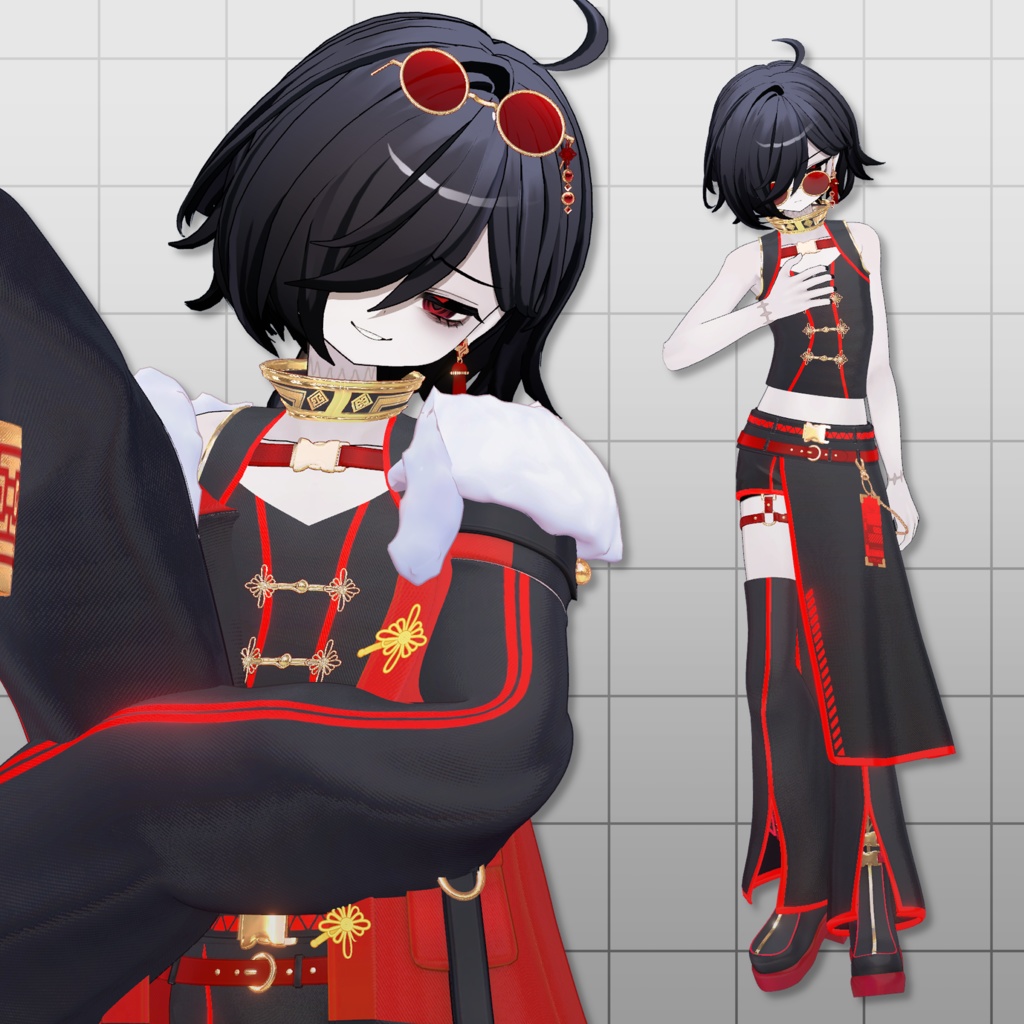 【🎉期間限定セール中🎉】【少年アバター向け衣装】◢ 雷凰式戦装|XZ-01 ◣