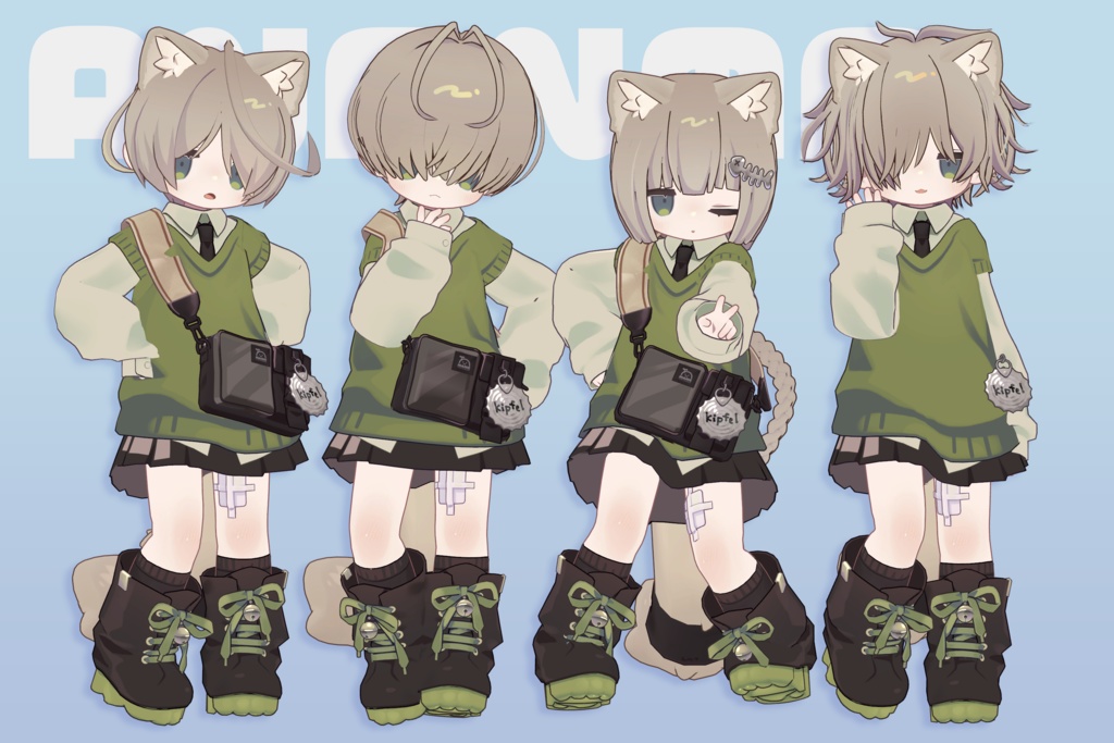 【リルレオ&まめひなた&キプフェル】4typeヘアスタイル