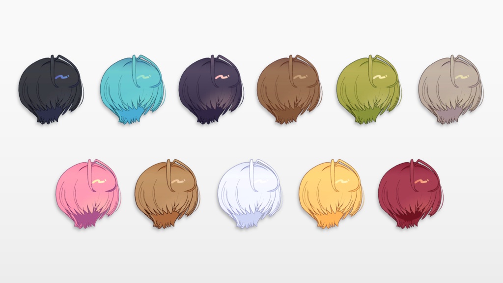 【リルレオ&まめひなた&キプフェル】4typeヘアスタイル