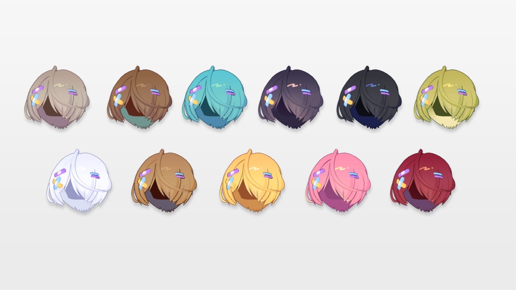 【リルレオ&まめひなた&キプフェル】4typeヘアスタイル