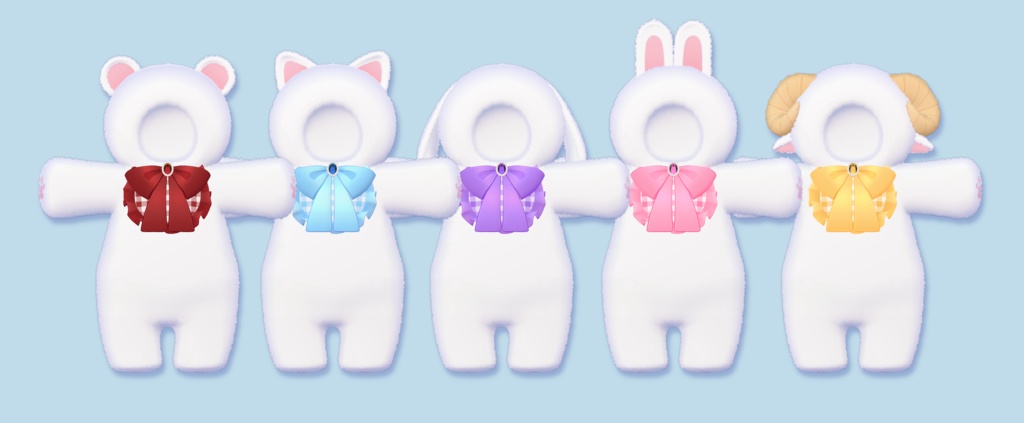 【VRC想定衣装】もふぎゅっ!ぬい