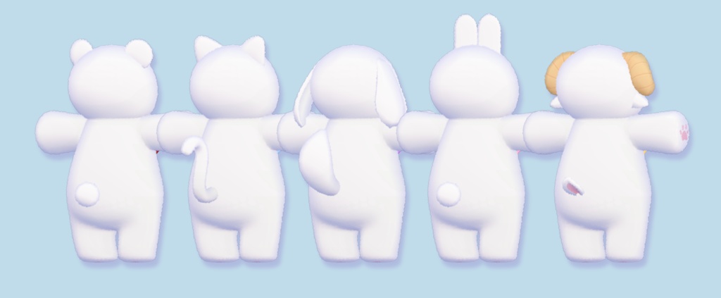 【VRC想定衣装】もふぎゅっ!ぬい