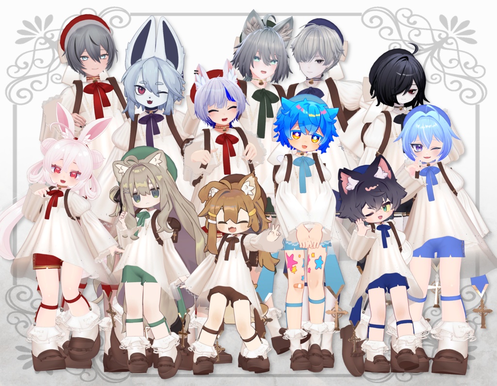 【全8アバター対応】🕊️Frill Carol🕊️