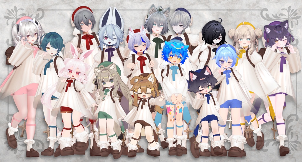 【🎉期間限定セール中🎉】【全12アバター対応】🕊️Frill Carol🕊️