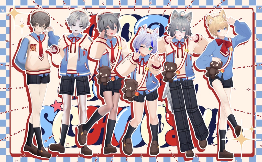 【🎉期間限定セール🎉】【全5アバター対応】🐻POP BEAR SCHOOL🐻