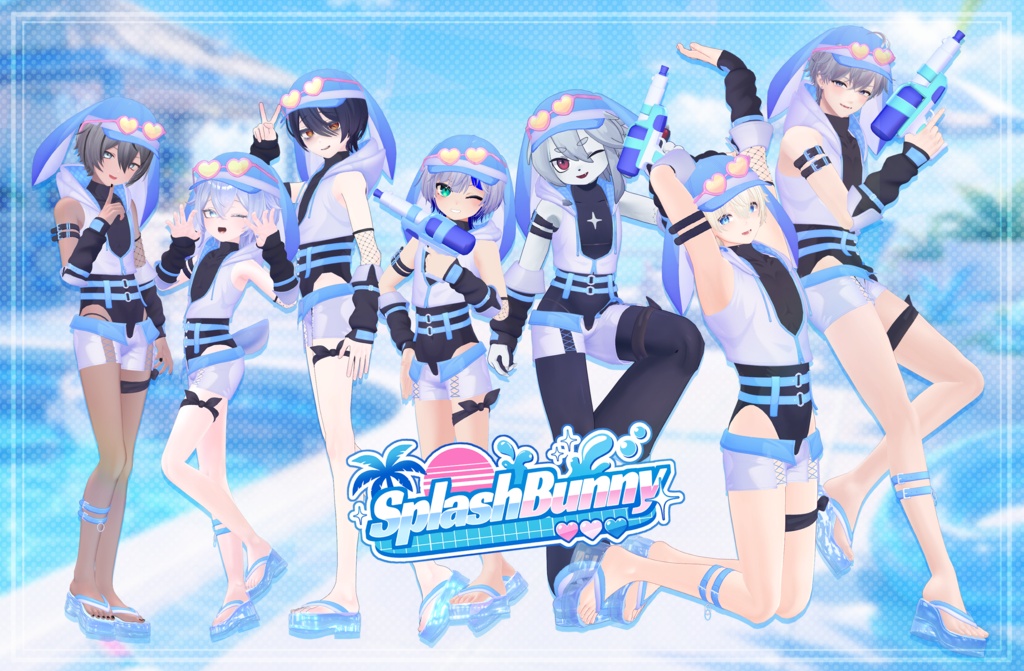 【🎉期間限定セール中🎉】🌊Splash Bunny🌊【少年&青年向け衣装】