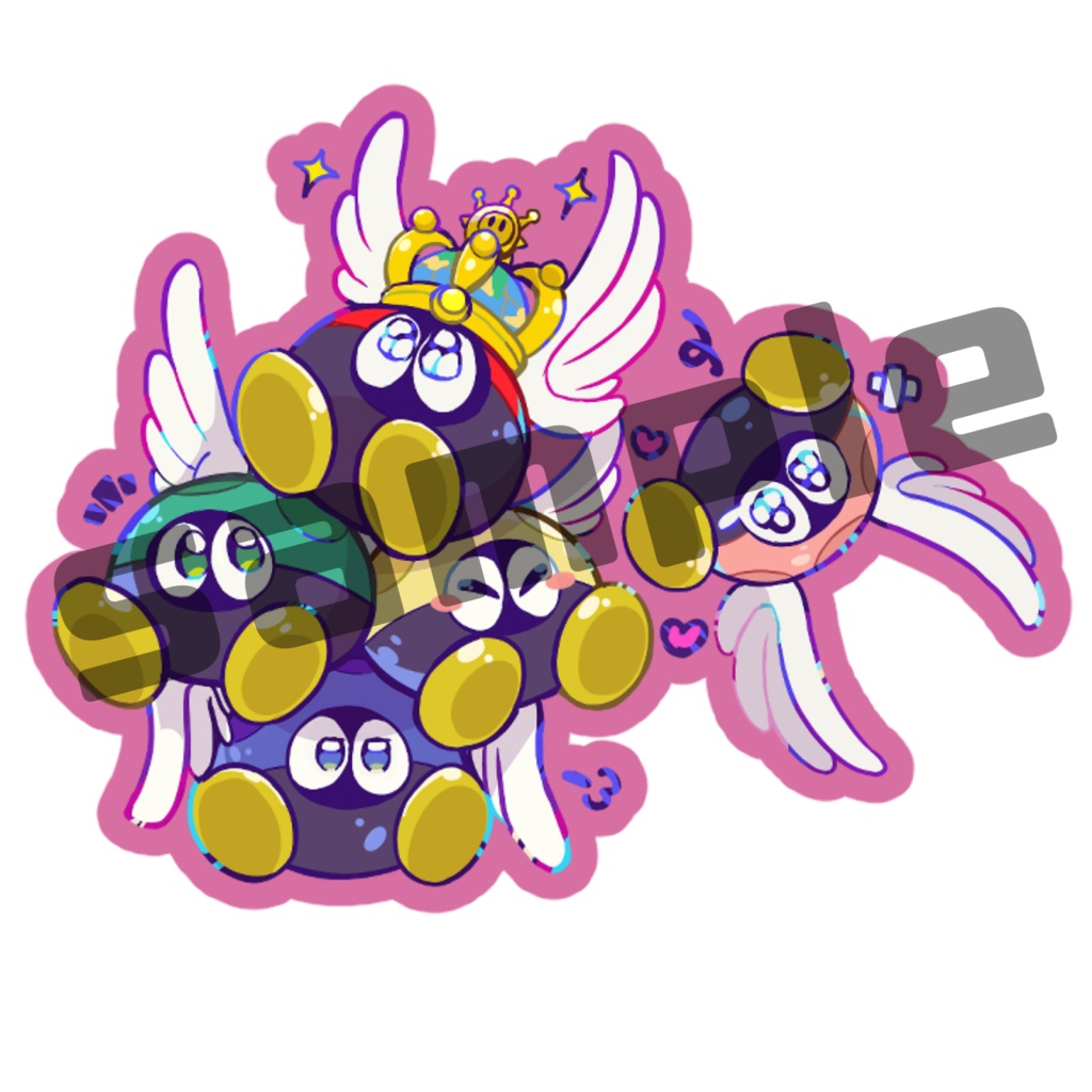 パタテンテン　シェルアクリルキーホルダー