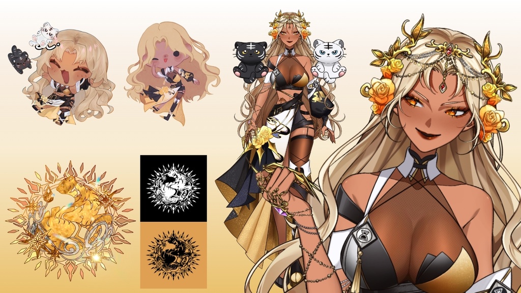 今だけの大特価 !! 【live2dモデル】 金髪の暗殺者/Female Assassin 【VtubeStudio対応】