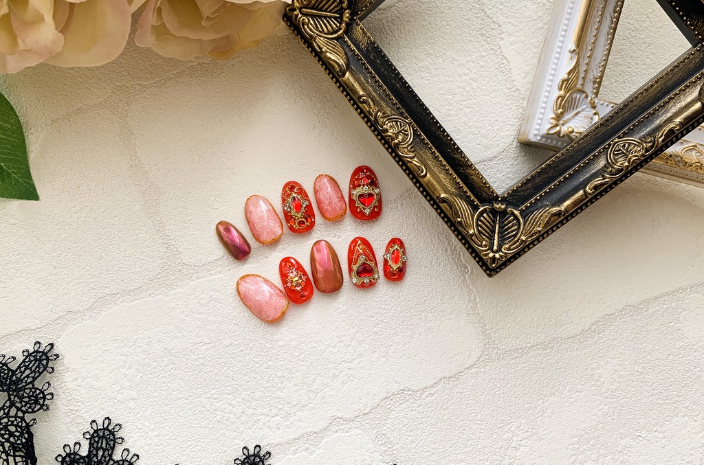 【ツイステ】ハーツラビュル概念ネイルチップ