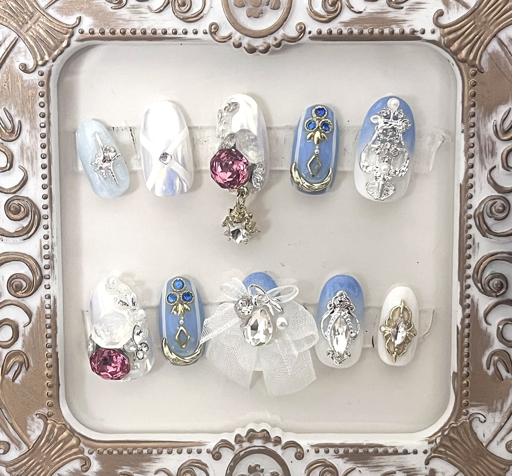 原神＊コロンビーナ概念ネイルチップ