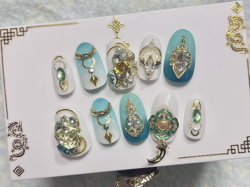 原神＊茲白概念ネイルチップ