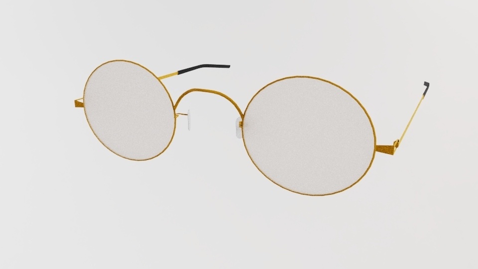 [3Dモデル]　サングラス（ブラウン&ブルー）