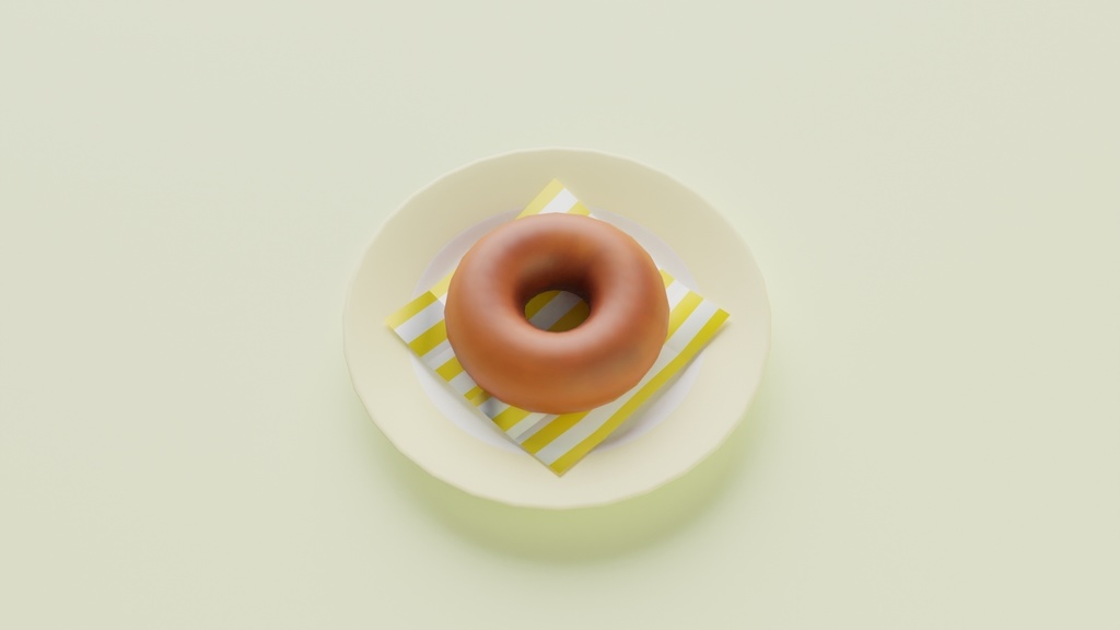 【3D素材】皿【全8色】